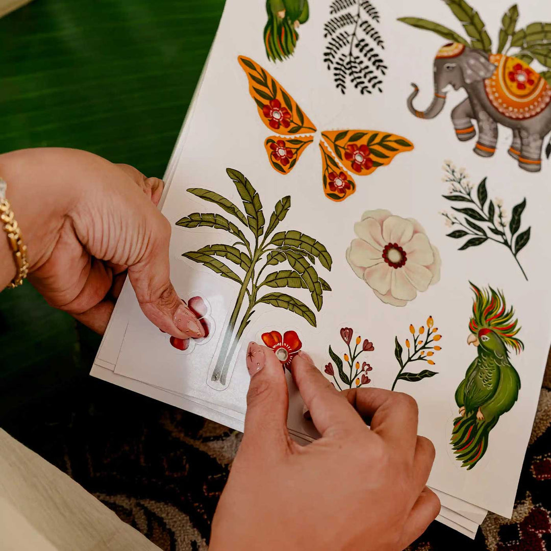 Handmade Gulshan Sticker Sheet For Planners & Calendars
