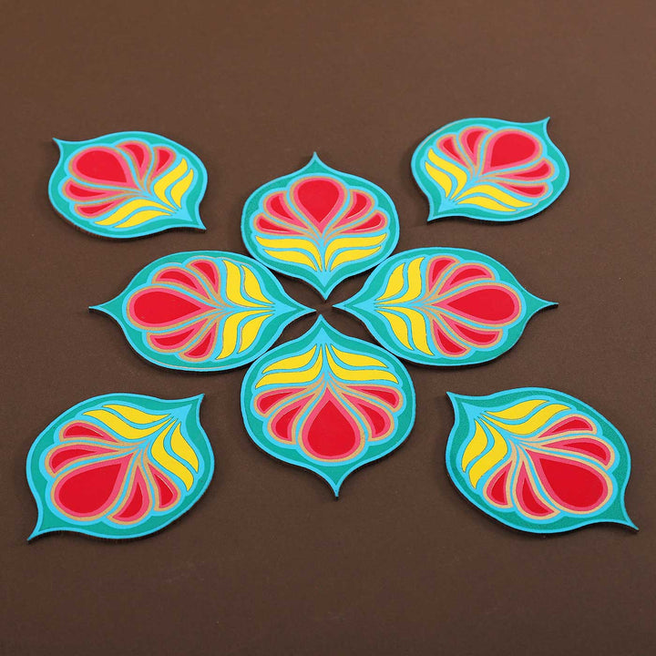 Handmade Tarangmala Motif Paper Rangoli