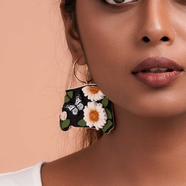 Handmade Polymer Clay Auto Design Reversible Earrings