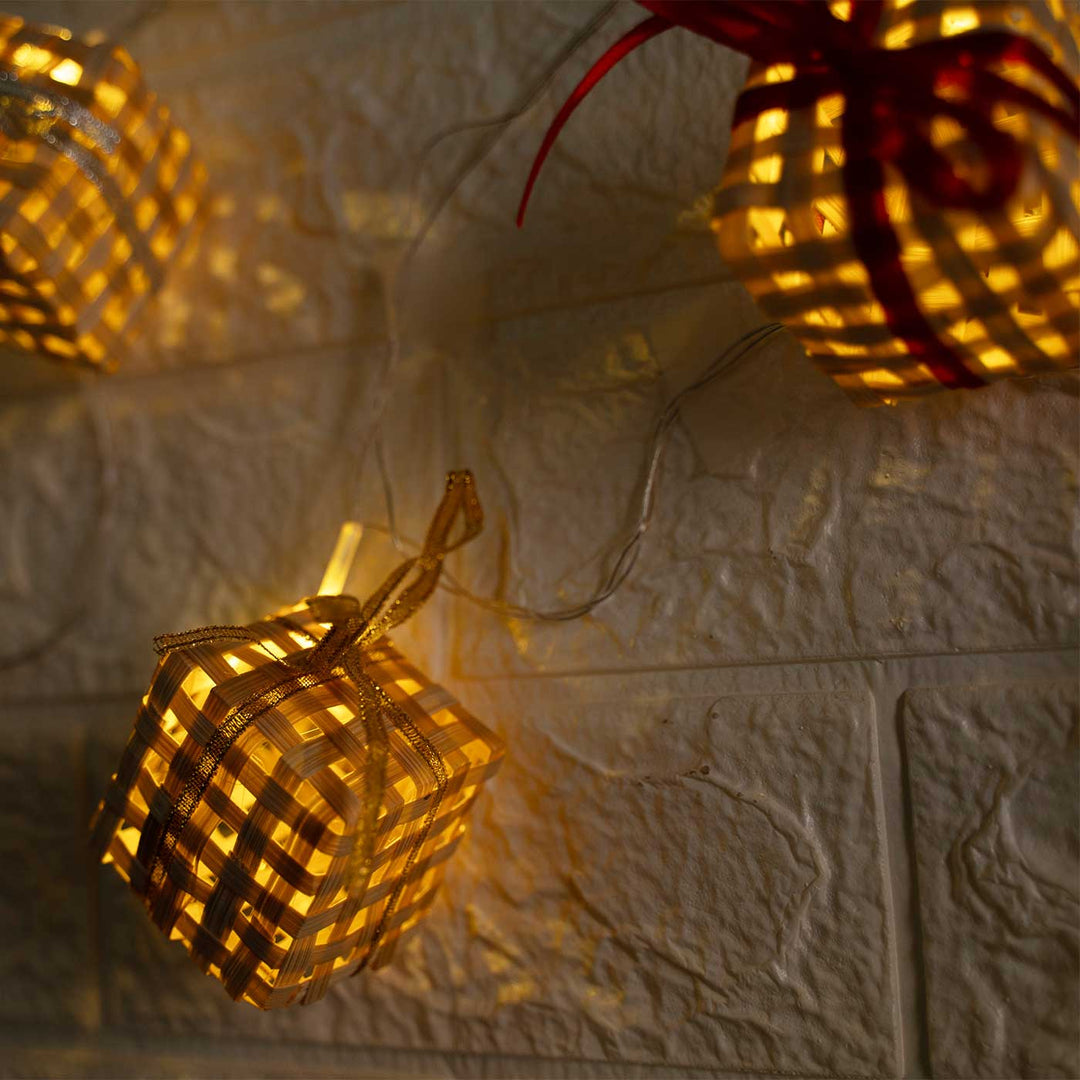 3m, 13 Bulbs | Handmade Bamboo Gift Box Fairy Lights