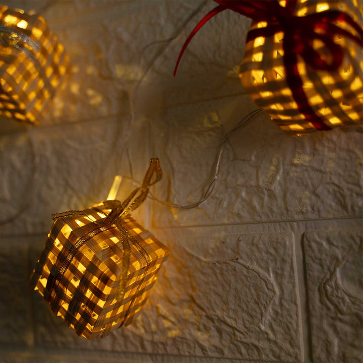 3m, 13 Bulbs | Handmade Bamboo Gift Box Fairy Lights