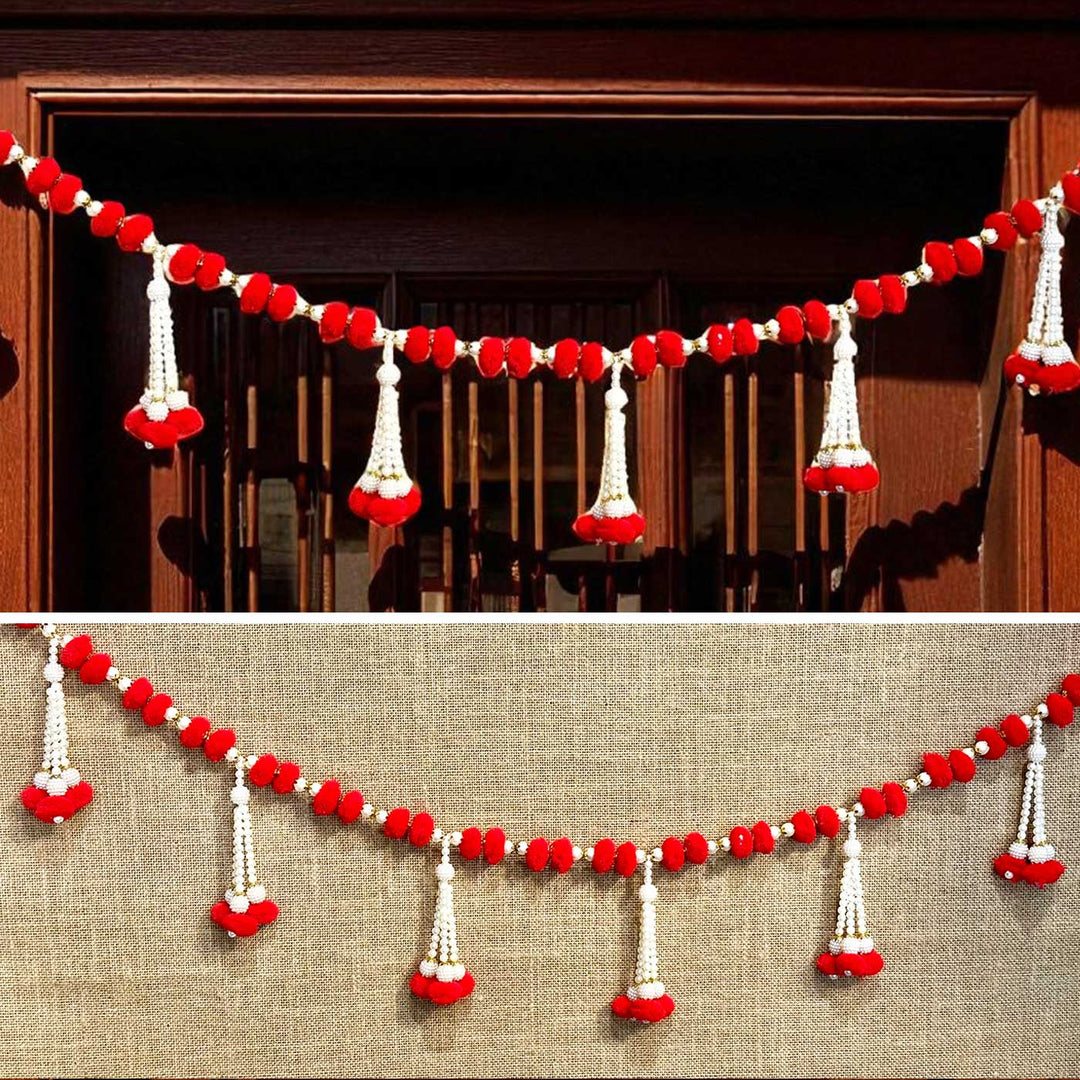 Handmade Shubh Design Pearl Toran