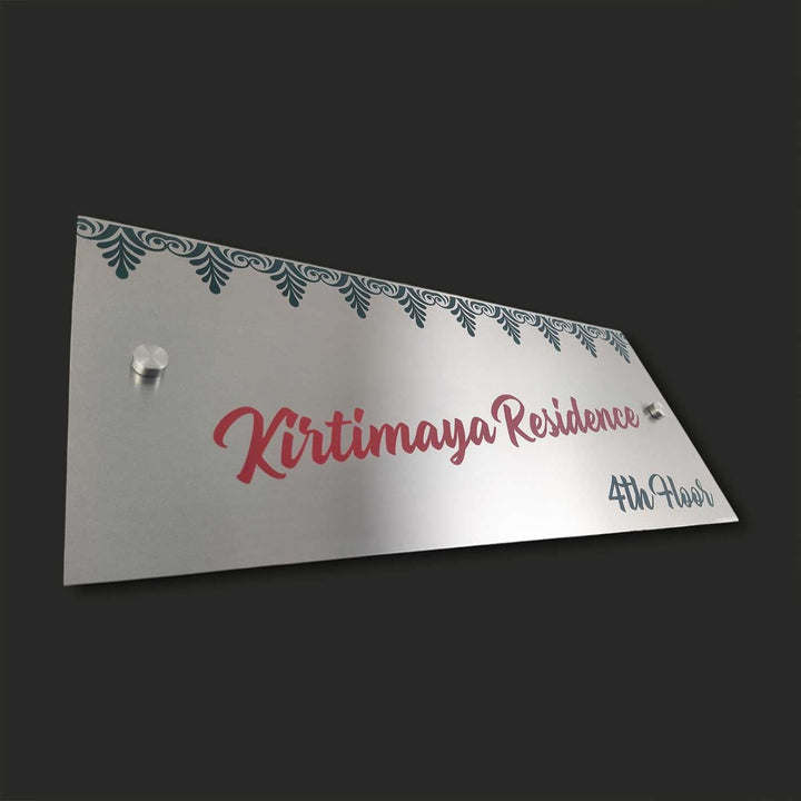 Personalized Engraved Rectangle Stainless Steel Name Plate