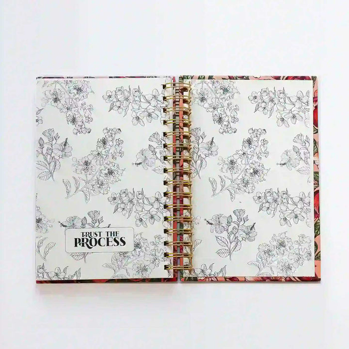 Handmade Abstract Blue Undated Planner | 120 Pages
