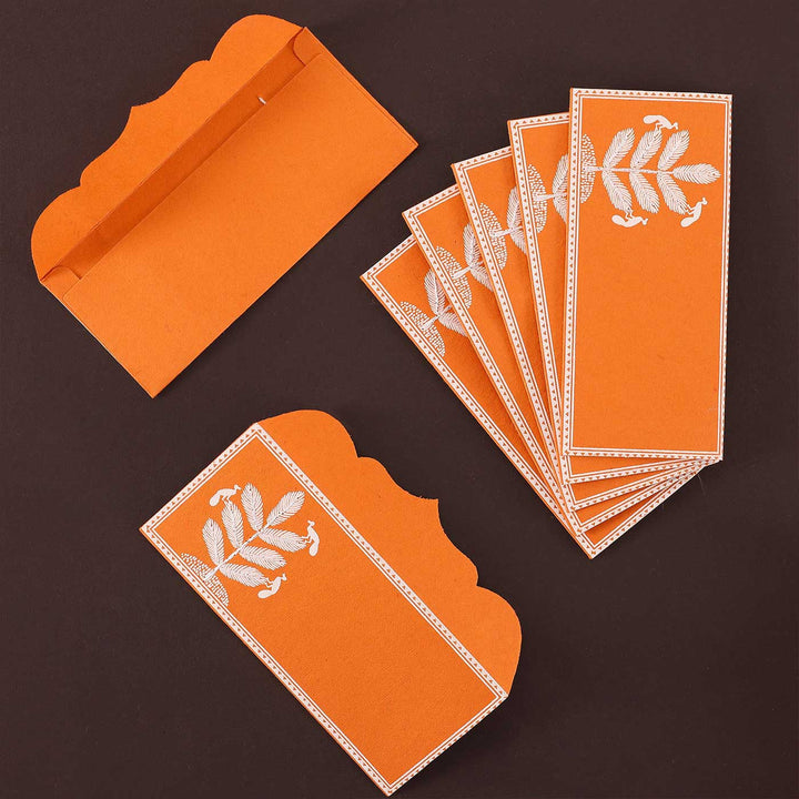 Personalized Handmade Embroidered Van Design Paper Envelopes | Set Of 10