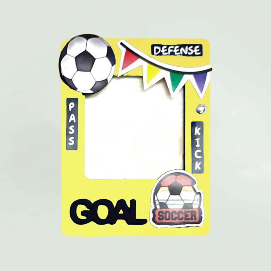 Handmade Soccer Theme Photo Magnet For Kids