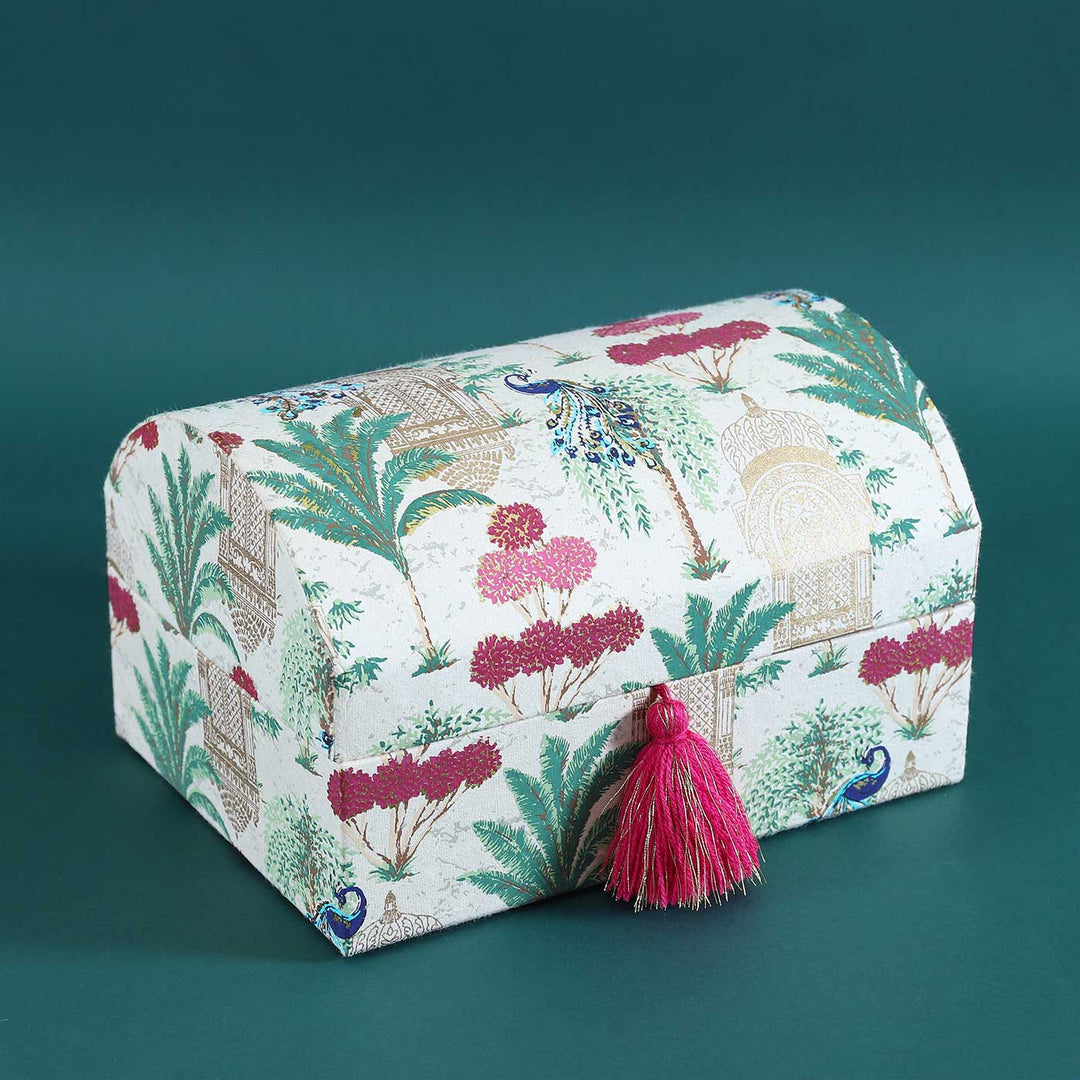 Handmade Vrindavan Design Sandook Large Paper Gift Box