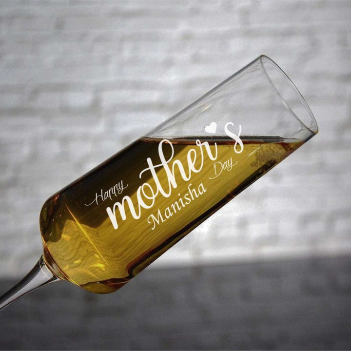 Personalized Engraved Champagne Glass For Mothers | 250 ml