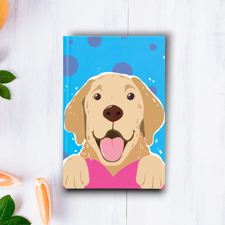 Printed Labrador Theme Ruled Notebook | A5 | 50 Pages