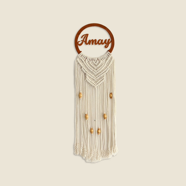 Handcrafted Personalized Macrame Wall Hanging