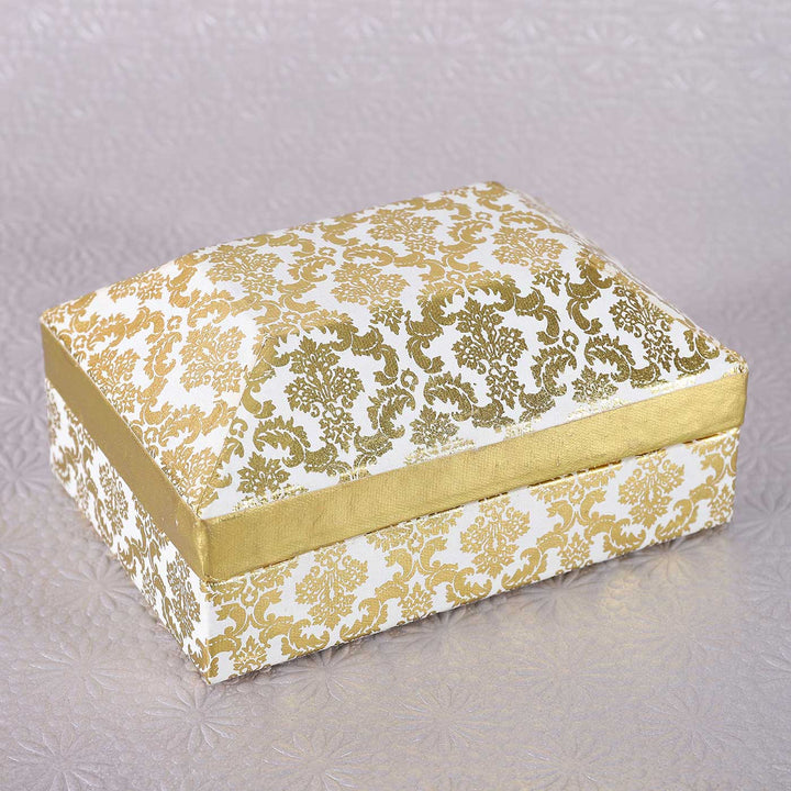 Handmade Damask Pyramid Shaped Paper Gift Box