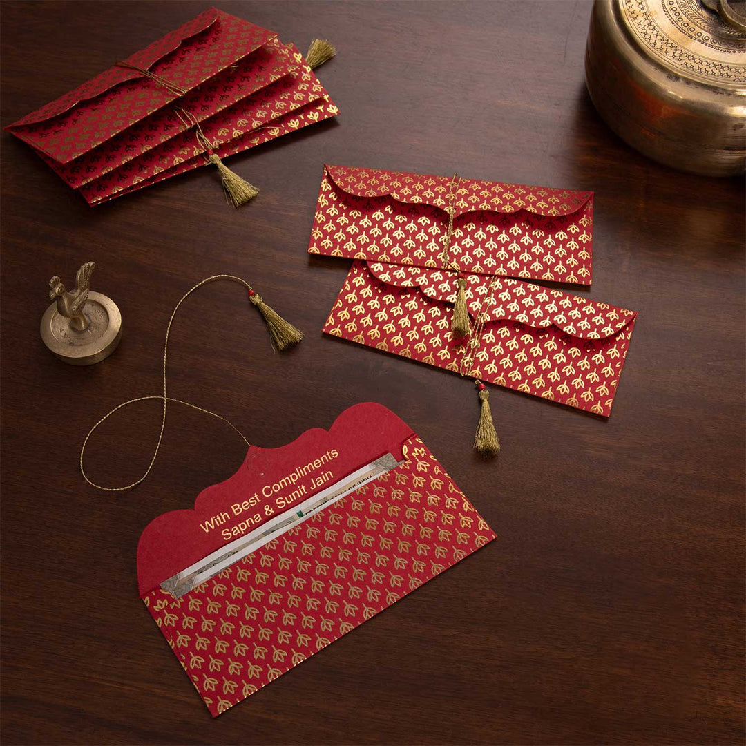 Personalized Handmade Bud Paper Envelopes | Set Of 10