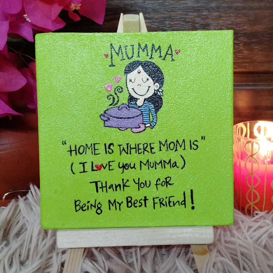Hand-Painted "Mumma" Mdf Wood Fridge Magnet For Mothers