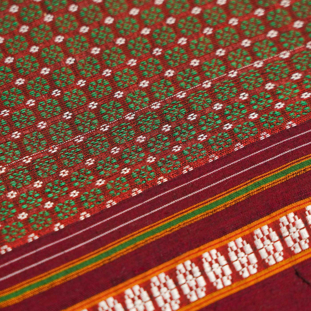 Green Khunn Fabric Cotton Blouse Piece | 90cm