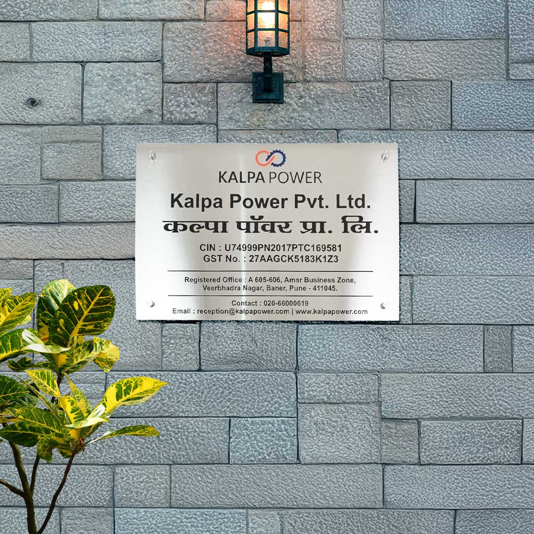 Personalized Engraved Professional Stainless Steel Office Name Plate