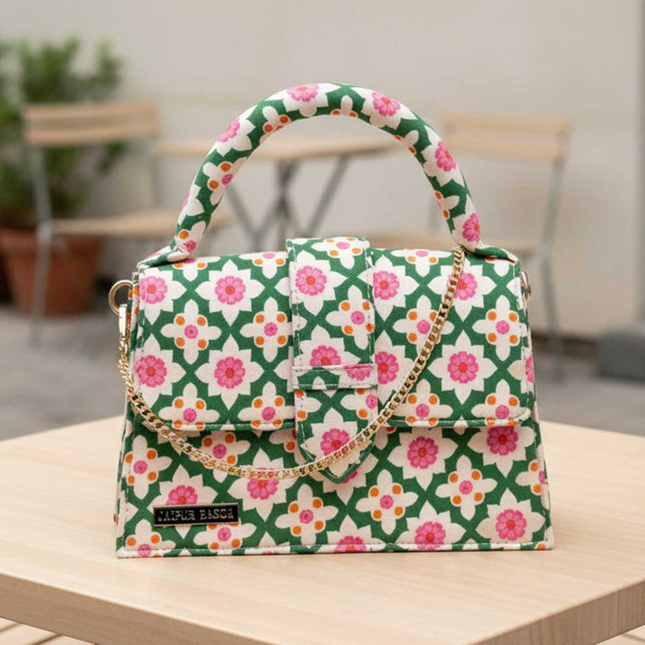 Bageechi Hand Block Printed Medium Chiq Bag