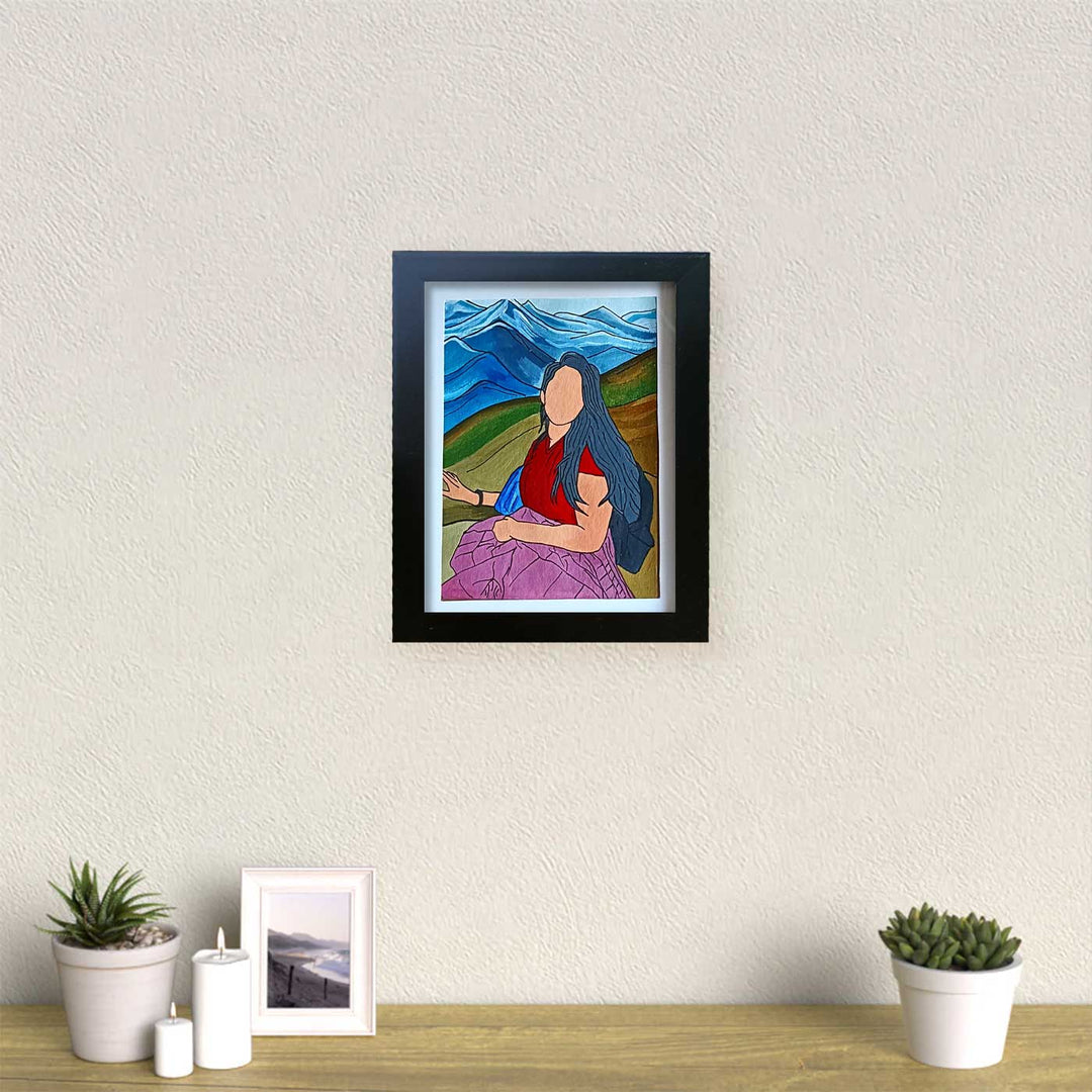 Photo Personalized Hand-Painted MDF Wood Portrait