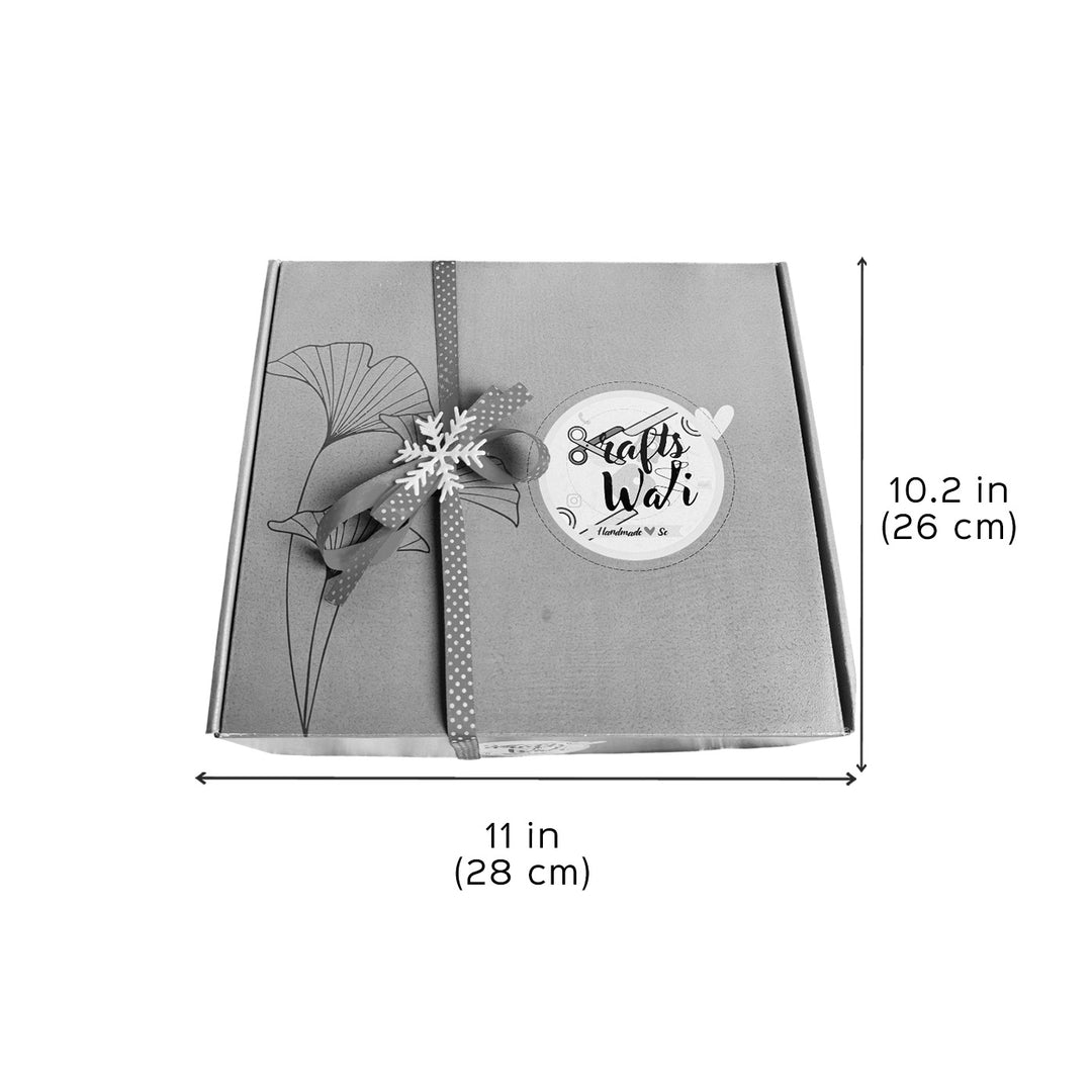 Personalized My First Christmas Felt Hamper | Includes 1 Stocking, 6 Ornaments