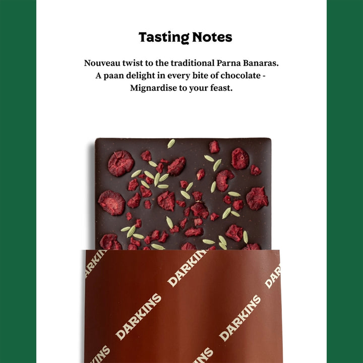 63% Dark | Vegan & Gluten Free Chocolate with Paan