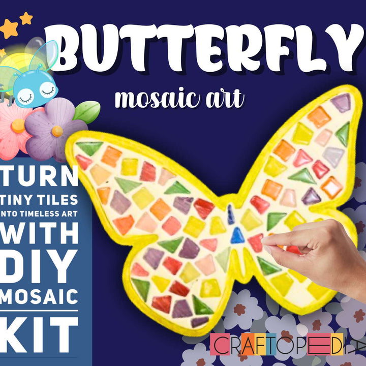 Butterfly Theme Mosaic Art DIY Kit