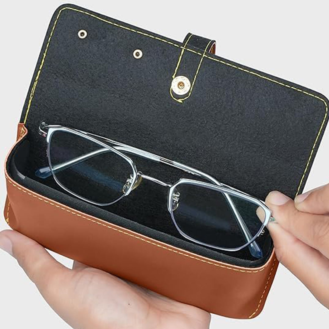 Personalized Faux Leather Eyeware Case With Charm