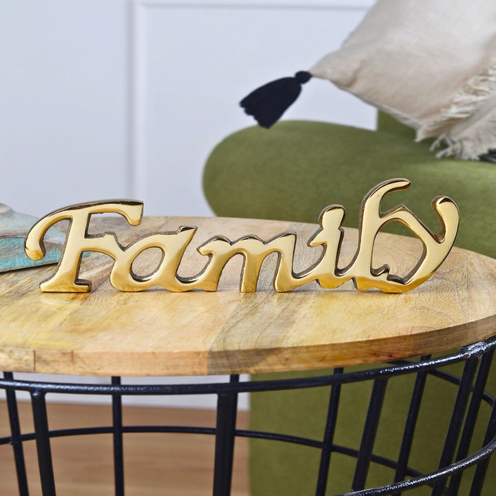 Handmade Gold 'Family' Free Standing Showpiece