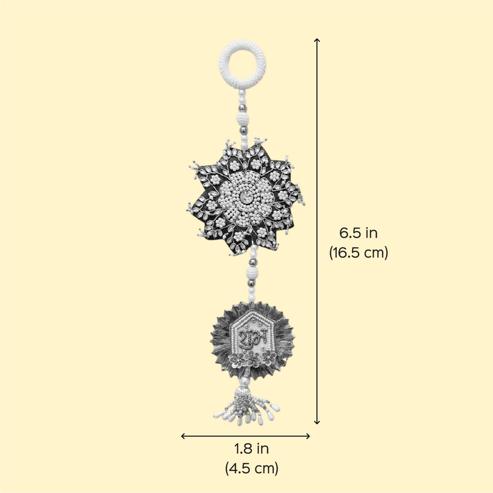 Handmade Zardozi Beaded And Sequin Shubhlabh Silk Hanging