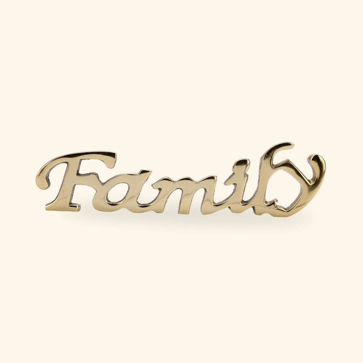Handmade Gold 'Family' Free Standing Showpiece
