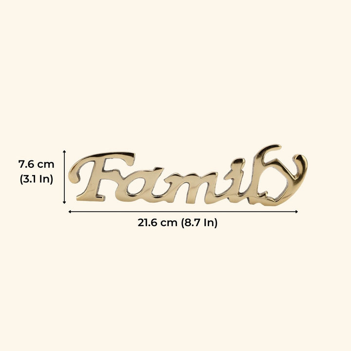 Handmade Gold 'Family' Free Standing Showpiece