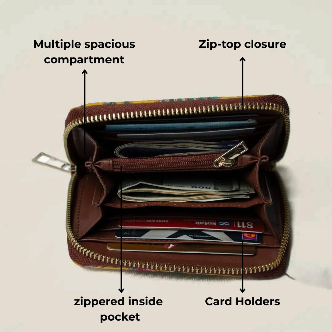 Parkota Hand Block Printed Wallet