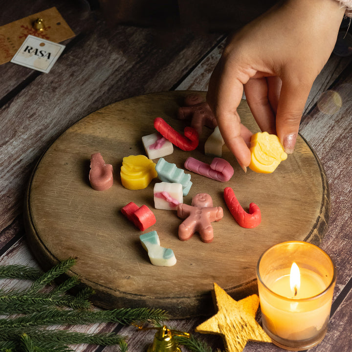 20 Pc | Handmade Christmas Theme Soy Wax Scented Wax Melts