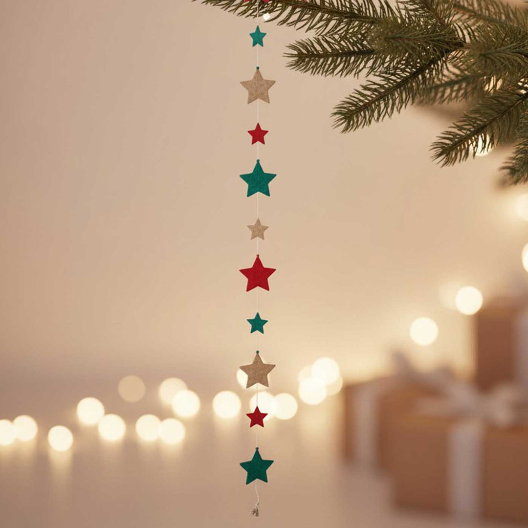 45 Inch | Handmade Bamboo Little Star Decorative Hanging