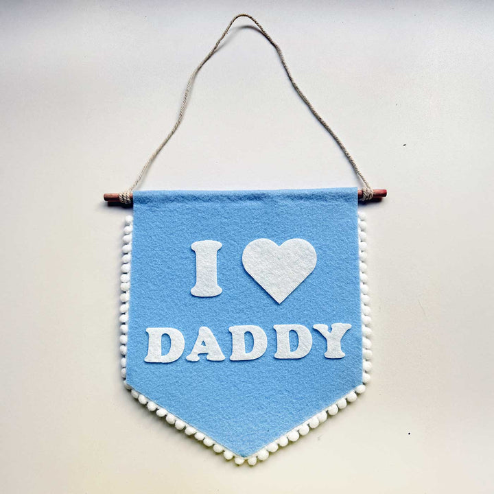 Personalized Handmade I Love Papa Felt Bunting For Fathers