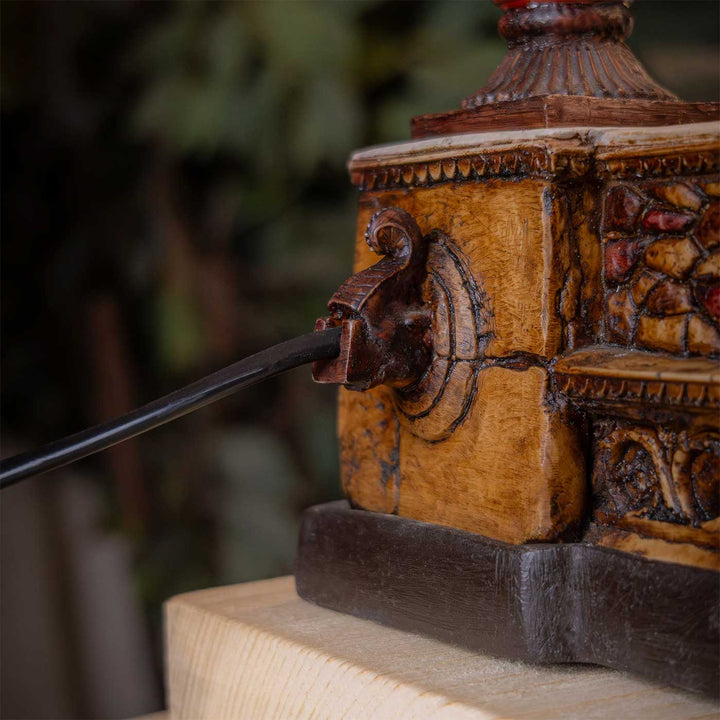 Handcrafted Aangan Miniature Courtyard Table Lamp For Home Decor