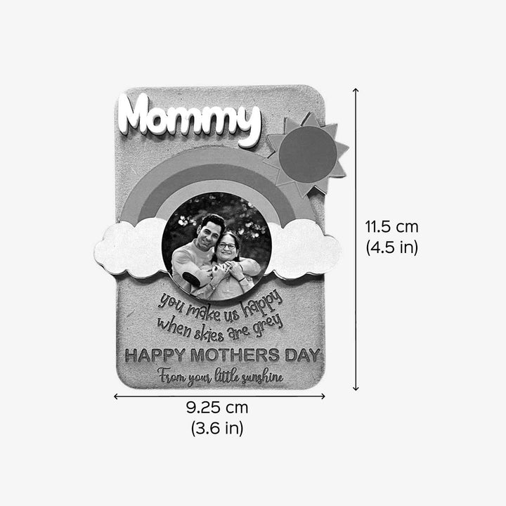 Photo Personalized Handmade Rainbow Theme MDF Wood Fridge Magnet For Mothers