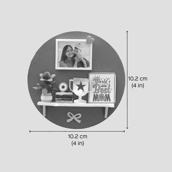 Photo Personalized Handmade Miniature Shelf MDF Decorative Plaque For Mom