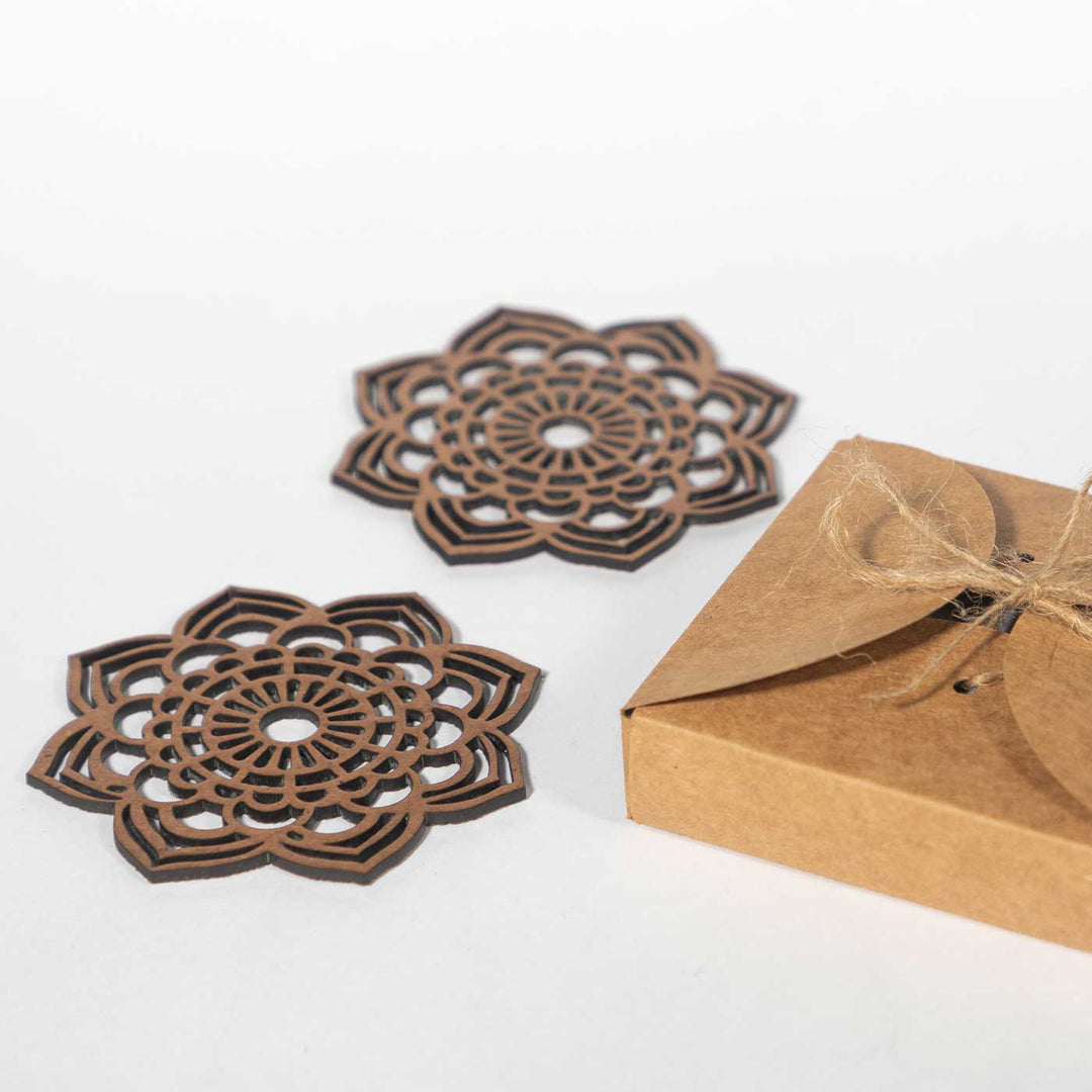 Elegant Mandala MDF Laser Cut Coaster Set | Set Of 6