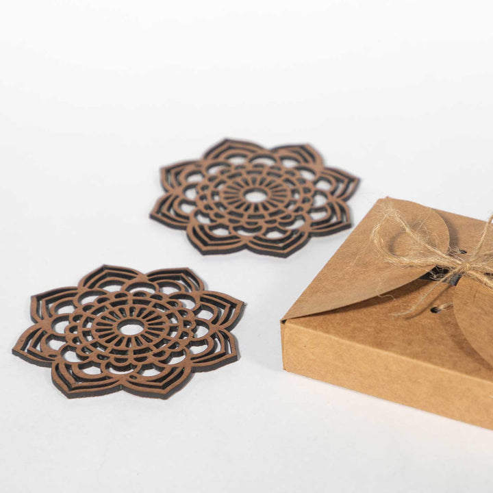 Elegant Mandala MDF Laser Cut Coaster Set | Set Of 6