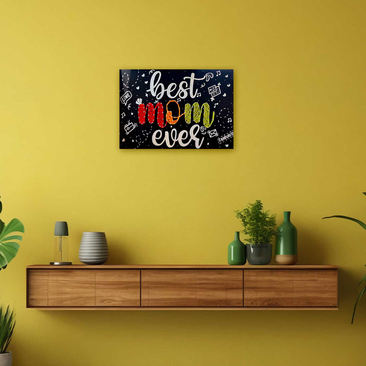 Handmade String Art Best Mom Ever Wooden Decorative Plaque