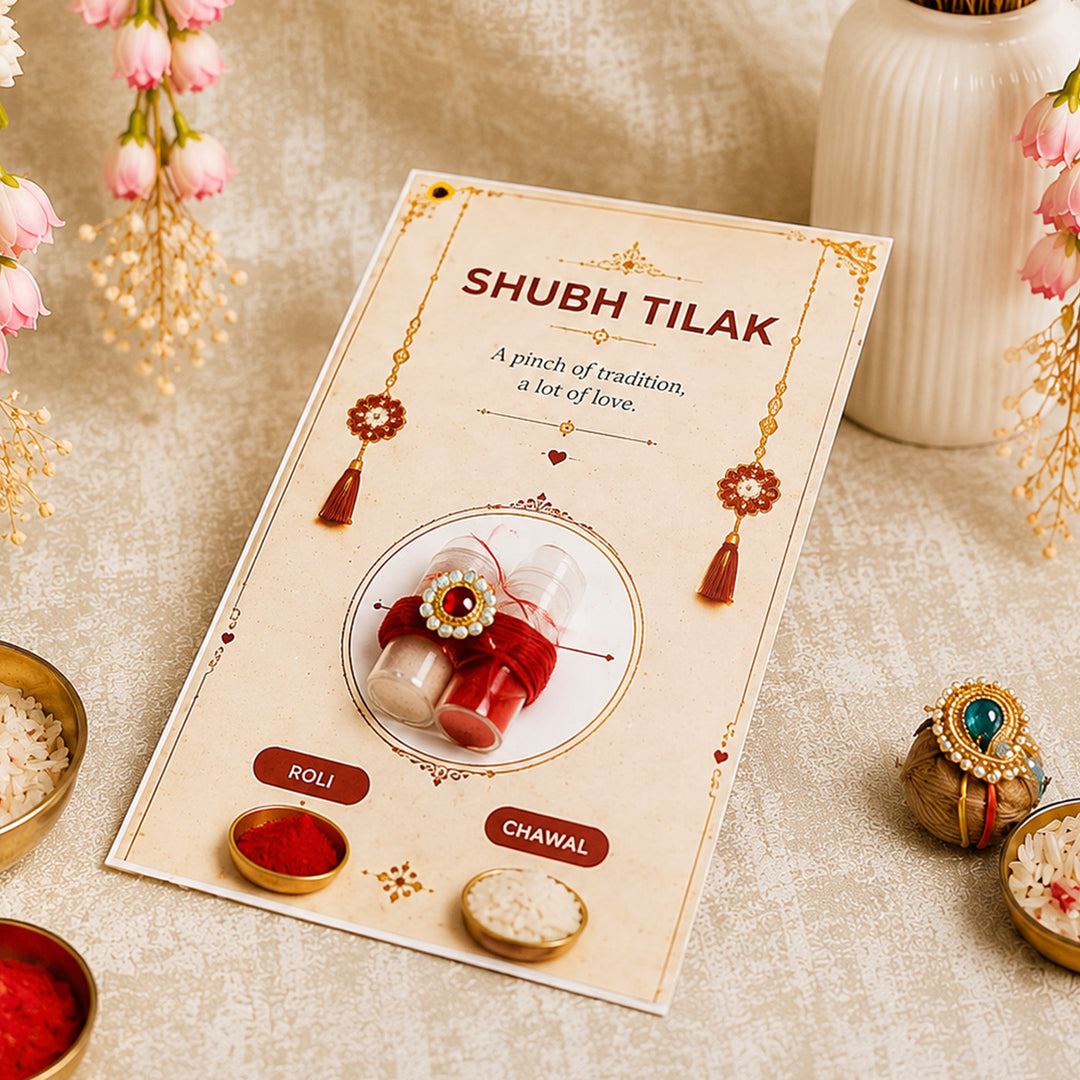 "Heartfelt Sibling Love" Jar Ceramic Rakhi Hamper With Red Sipper & Evil Eye Rakhi For Brother