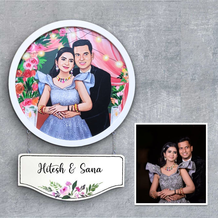 Photo Caricature Hanging Nameplate