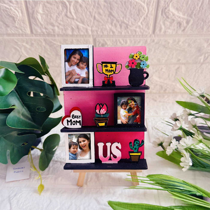 Photo Personalized Handmade Best Mom MDF Wood Fridge Magnet With Stand