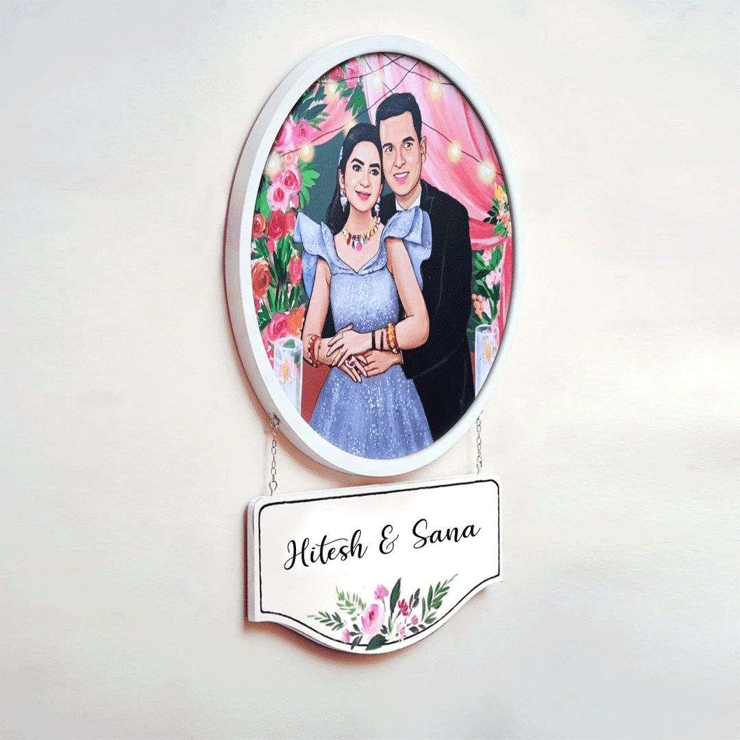 Photo Caricature Hanging Nameplate