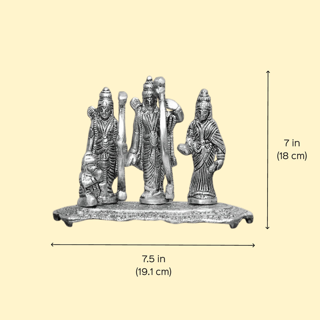 Handmade Shri Ram Rakhi Hamper | Includes 1 Ramdarbar Idol, 2 Rakhis, 1 Roli Chawal