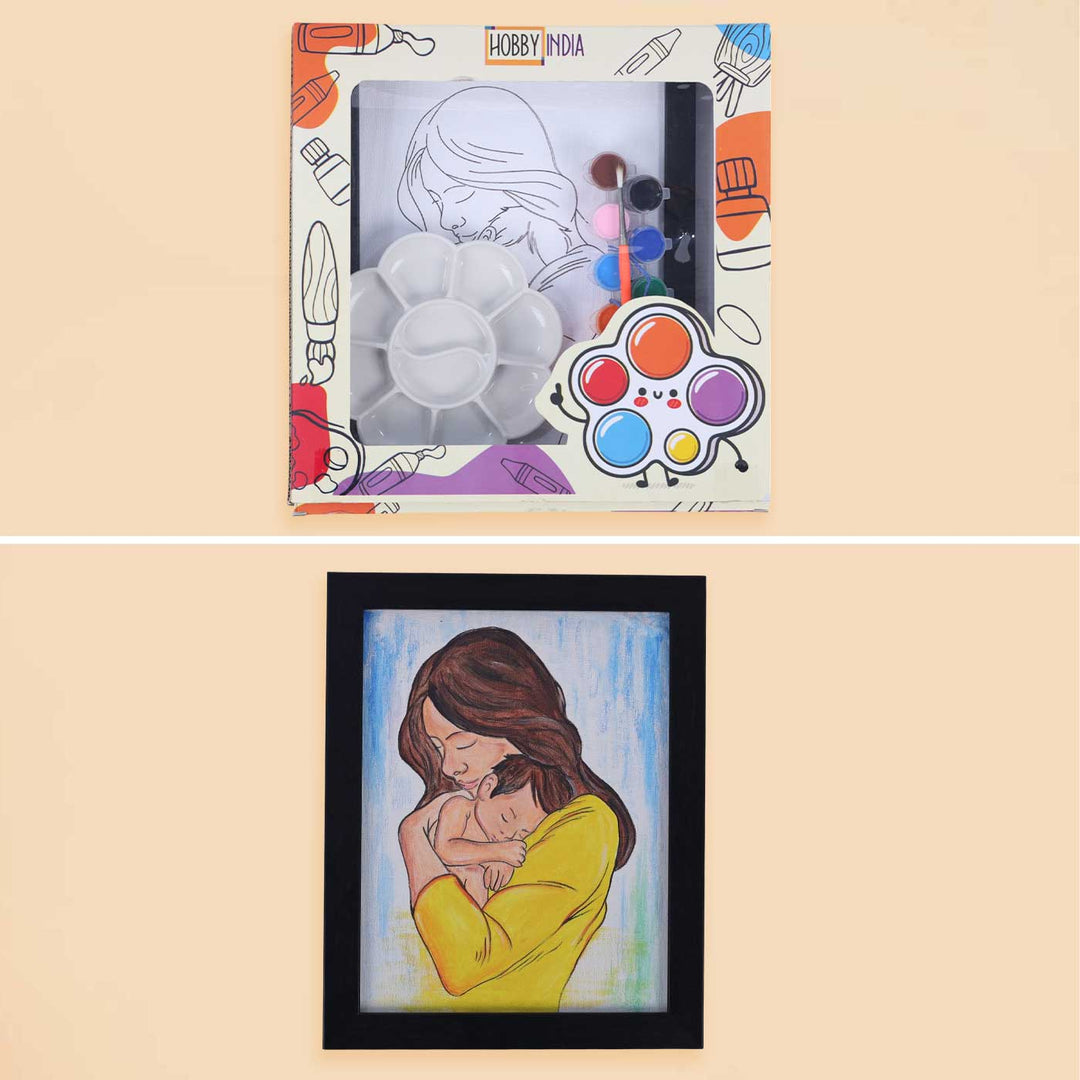 Pre Marked Mother & Baby Painting MDF Wood DIY Kit
