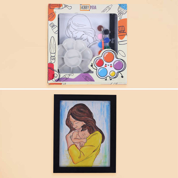 Pre Marked Mother & Baby Painting MDF Wood DIY Kit