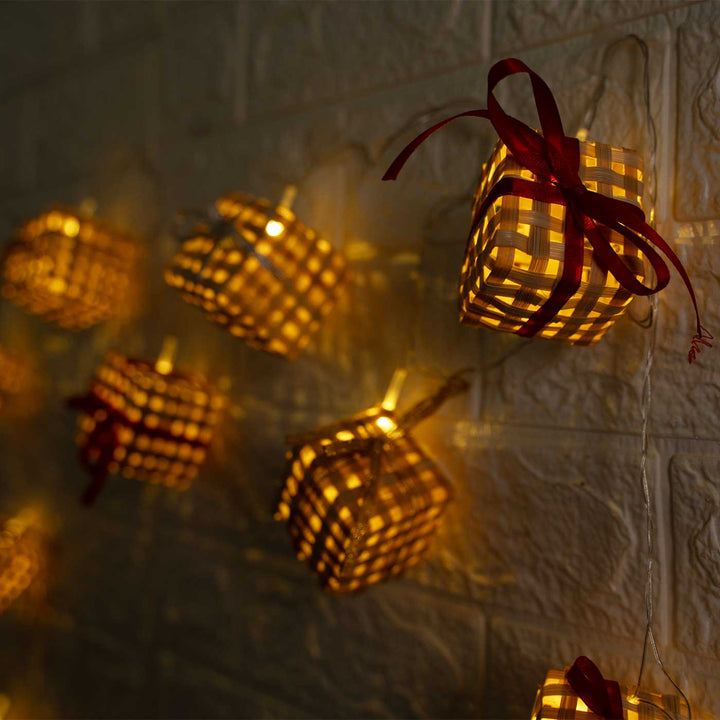 3m, 13 Bulbs | Handmade Bamboo Gift Box Fairy Lights