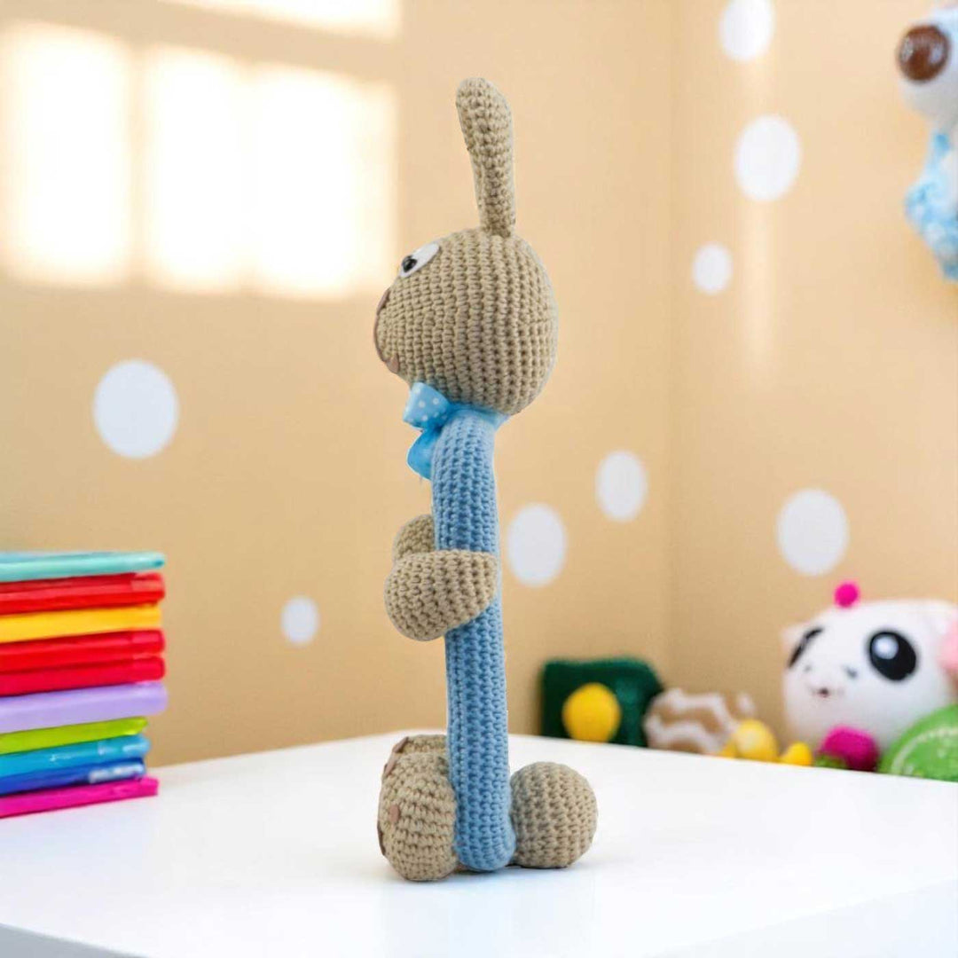 Handmade Crochet Bunny Photo Frame for Kids