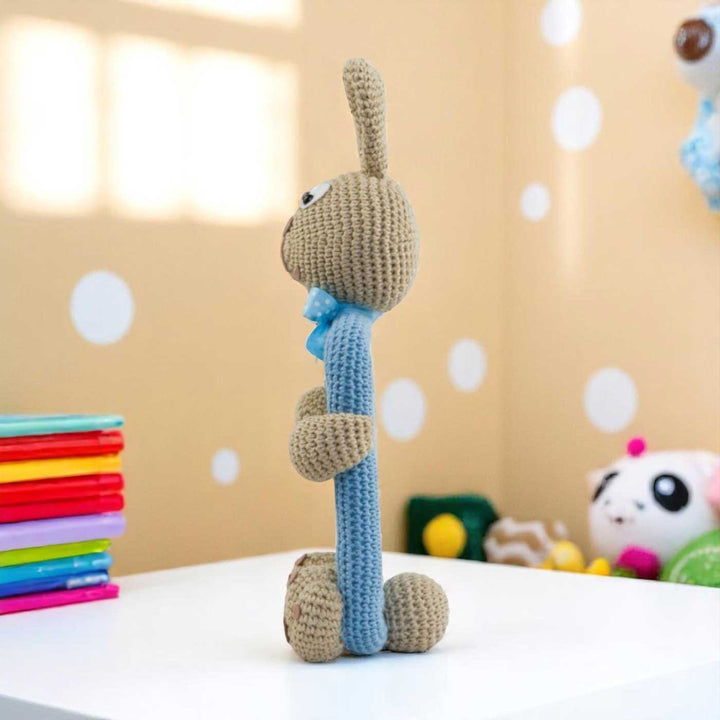 Handmade Crochet Bunny Photo Frame for Kids