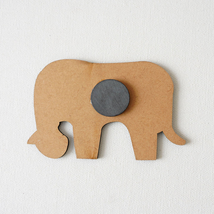 Handcrafted MDF Elephant Fridge Magnet